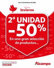 Ofertas de Hiper-Supermercados en Leganés | 2a unidad -50% de Alcampo | 1/2/2023 - 16/2/2023
