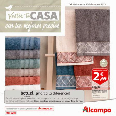 Catálogo Alcampo en Leganés | Vestir tu casa con los mejores precios | 30/1/2023 - 16/2/2023