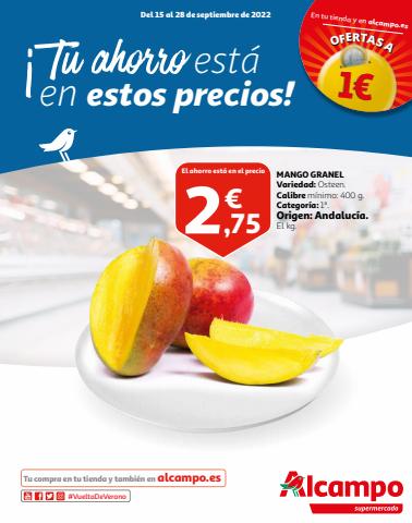 Catálogo Alcampo en Alcorcón | ¡Tu ahorro está en estos precios! | 15/9/2022 - 28/9/2022