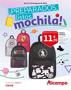 Ofertas de mochilas escolares en el catálogo de Alcampo ( 6 días más)