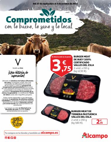 Ofertas de Hiper-Supermercados en Cambre | Comprometidos con lo bueno, lo sano y lo local de Alcampo | 27/9/2022 - 3/10/2022