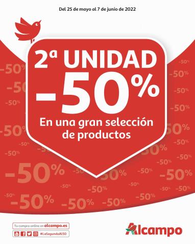 Ofertas de Hiper-Supermercados en Agüimes | 2a unidad -50% de Alcampo | 25/5/2022 - 7/6/2022