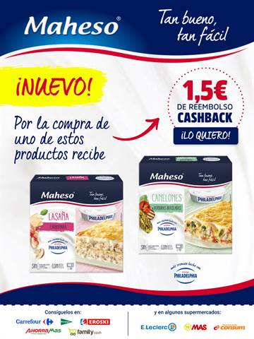 Ofertas de Hiper-Supermercados en Palma del Río | ¡Cashback Maheso! de Maheso | 2/5/2022 - 30/5/2022