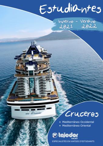 Catálogo Viajes Tejedor en Mataró | Cruceros  Estudiantes | 8/11/2021 - 30/9/2022