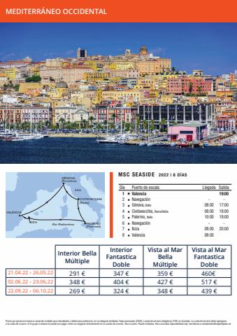 Catálogo Viajes Tejedor | Cruceros  Estudiantes | 8/11/2021 - 30/9/2022