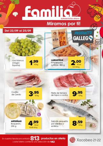 Ofertas de Hiper-Supermercados en Viveiro | Miramos por ti! de Autoservicios Familia | 22/9/2022 - 5/10/2022