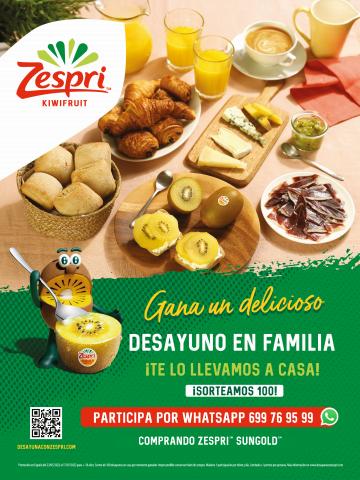 Ofertas de Hiper-Supermercados en Sarria | ¡Gana un desayuno con Zespri! de Zespri | 23/5/2022 - 17/7/2022