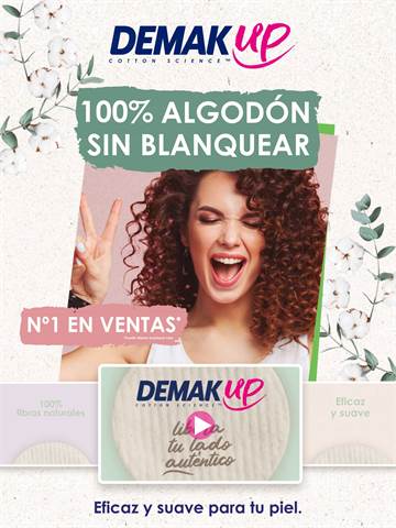 Ofertas de Perfumerías y Belleza en Lloret de Mar | Demak'up 100% algodón sin blanquear de Demak'Up | 21/11/2022 - 18/12/2022