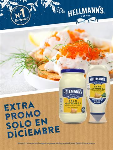 Ofertas de Hiper-Supermercados en Cospeito | En estas navidades disfruta de Hellmann's !  de Hellmann's | 5/12/2022 - 31/12/2022