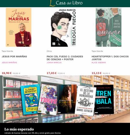 Ofertas de Libros y Papelerías en Donostia-San Sebastián | Ofertas especiales de Casa del Libro | 11/5/2022 - 17/5/2022
