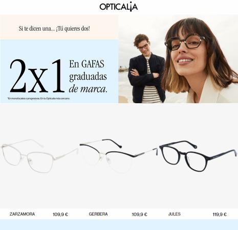 Ofertas de Salud y Ópticas en Móstoles | Ofertas 2x1 en gafas graduadas de Opticalia | 13/5/2022 - 19/5/2022