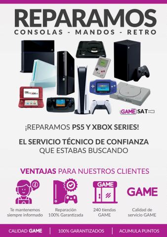 Catálogo Game en Barakaldo | SAT reparamos consolas | 14/9/2022 - 25/10/2022