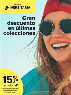 Ofertas de Rebajas en el catálogo de Optica Universitaria ( 23 días más)