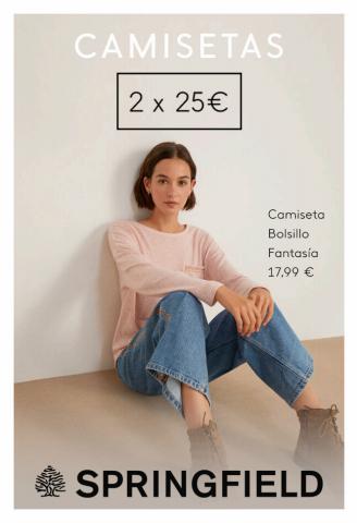 Ofertas de Ropa, Zapatos y Complementos en Girona | Camisetas 2x25€ de Springfield | 19/9/2022 - 19/10/2022