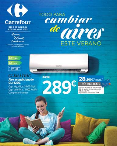 Ofertas de Hogar y Muebles en Benicarló | Ventilación y Aire Acondicionado. de Carrefour | 9/6/2022 - 8/7/2022