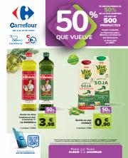 Catálogo Carrefour en Sevilla | 50% QUE VUELVE (Alimentación) + 2ªud. Al  -50% (Alimentación, Drogueria, Perfumeria y comida de animales) | 9/6/2023 - 21/6/2023