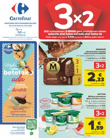 Ofertas de Hiper-Supermercados en Portugalete | 3x2 de Carrefour | 25/5/2022 - 9/6/2022
