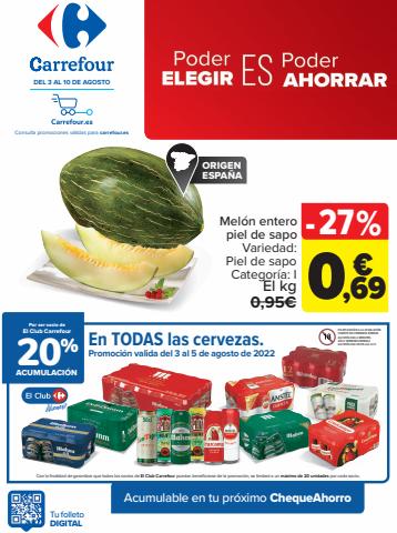 Ofertas de Hiper-Supermercados en Moguer | Mejores Ofertas (Alimentación, Bazar, Textil y Electrónica) de Carrefour | 3/8/2022 - 10/8/2022
