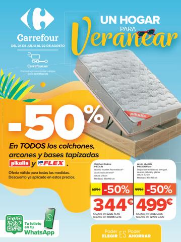 Catálogo Carrefour en Santa Cruz de Tenerife | Equipa Vivienda (Colchones, menaje hogar y cocina, bricolaje y electrodomésticos) | 21/7/2022 - 22/8/2022