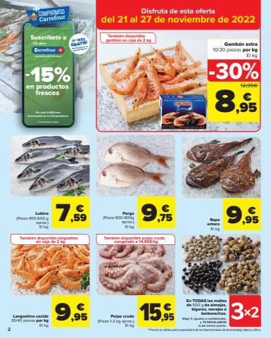 Catálogo Carrefour en Ecija | 3X2 (Alimentación, Drogueria, Perfumeria y comida de animales) | 22/11/2022 - 1/12/2022