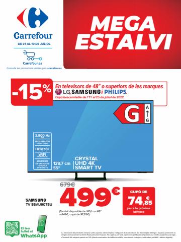 Catálogo Carrefour en Caldes de Montbui | Mega Ahorro en televisores, electrodomésticos y más | 1/7/2022 - 10/7/2022