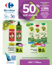 Ofertas de Hiper-Supermercados en Cáceres | 50% QUE VUELVE (Alimentación) + 2ªud. Al  -50% (Alimentación, Drogueria, Perfumeria y comida de animales) de Carrefour | 9/6/2023 - 21/6/2023