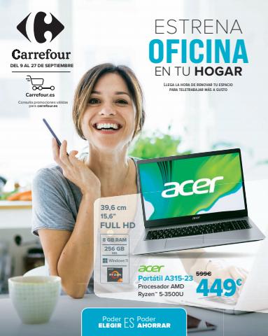 Catálogo Carrefour en Oviedo | TELETRABAJO (Informática, smartphones, papeleria, mobiliario y ropa) | 9/9/2022 - 27/9/2022