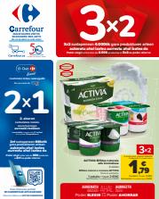 Ofertas de Hiper-Supermercados en Mondragón | 3x2 (Alimentación, Drogueria, Perfumeria y comida de animales) + 2X1 ACUMULACIÓN CLUB (Alimentación) de Carrefour | 25/5/2023 - 8/6/2023