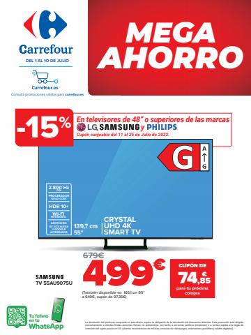 Catálogo Carrefour en Murcia | Mega Ahorro en televisores, electrodomésticos y más | 1/7/2022 - 10/7/2022