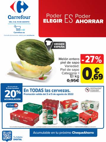 Catálogo Carrefour en Villarrobledo | Mejores Ofertas (Alimentación, Bazar, Textil y Electrónica) | 3/8/2022 - 10/8/2022