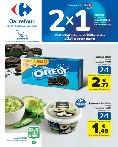 Ofertas de Hiper-Supermercados en Santa Lucía de Tirajana | 2x1 de Carrefour | 25/5/2022 - 9/6/2022