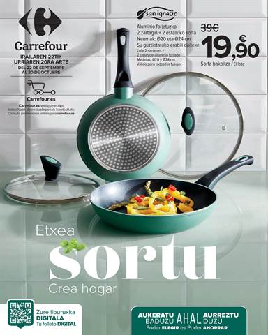 Catálogo Carrefour en Bilbao | HOGAR (Menaje cocina y hogar, Colchones, mobiliario y electrodomésticos) | 22/9/2022 - 20/10/2022