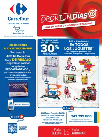 Ofertas de Hiper-Supermercados en La Orotava | HOJA FIN SEMANA DICIEMBRE I 2022 de Carrefour | 9/12/2022 - 11/12/2022