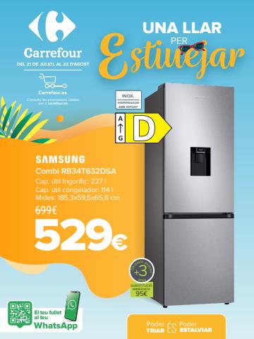 Ofertas de Hiper-Supermercados en Olot | Equipa Vivienda (Colchones, menaje hogar y cocina, bricolaje y electrodomésticos) de Carrefour | 21/7/2022 - 22/8/2022