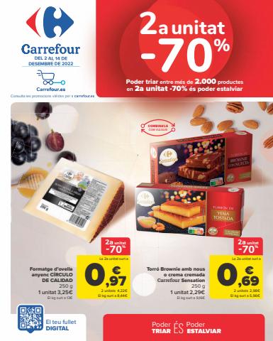 Catálogo Carrefour en Reus | 2x1 CLUB CARREFOUR (Alimentación) y 2-70% (Alimentación, Bazar, Textil y Electrónica) | 2/12/2022 - 14/12/2022