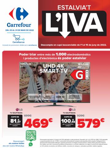 Ofertas de Hiper-Supermercados en Manresa | Ahórrate el IVA de Carrefour | 25/5/2022 - 31/5/2022