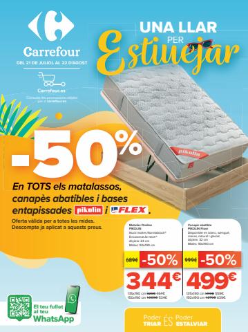 Catálogo Carrefour en Barcelona | Equipa Vivienda (Colchones, menaje hogar y cocina, bricolaje y electrodomésticos) | 21/7/2022 - 22/8/2022