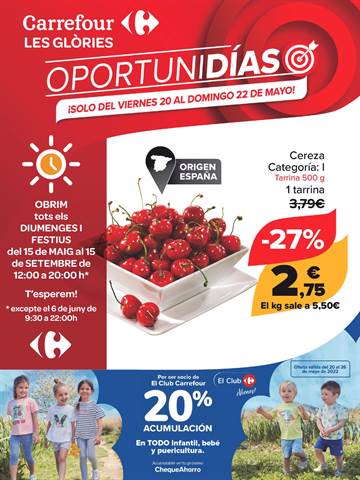 Ofertas de Hiper-Supermercados en Esplugues de Llobregat | Oportunidías de Carrefour | 20/5/2022 - 22/5/2022