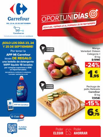 Catálogo Carrefour en Alzira | OPORTUNIDÍAS | 23/9/2022 - 25/9/2022