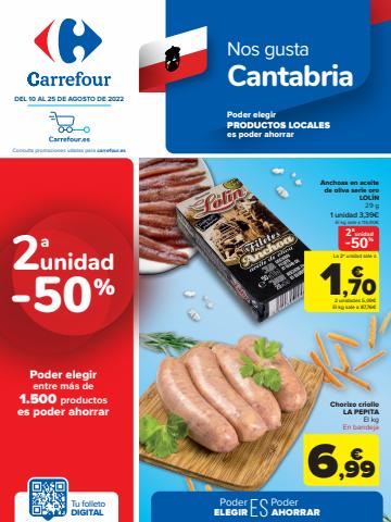Ofertas de Hiper-Supermercados en Santa Cruz de Bezana | Regional Alimentación de Carrefour | 10/8/2022 - 25/8/2022