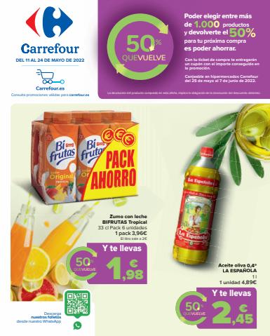 Catálogo Carrefour en Agüimes | 50 que vuelve | 11/5/2022 - 24/5/2022