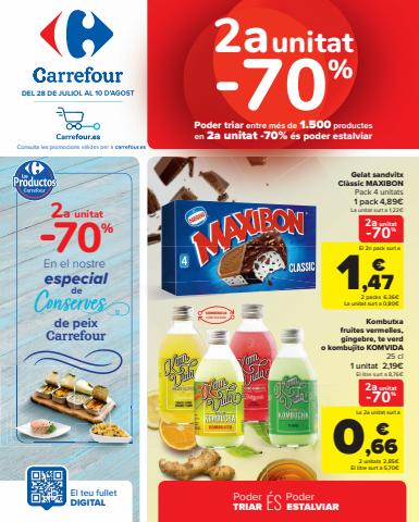 Catálogo Carrefour en Vilatenim | 2ª Unidad -70% (Alimentación, Bazar, Textil y Electrónica) | 28/7/2022 - 10/8/2022