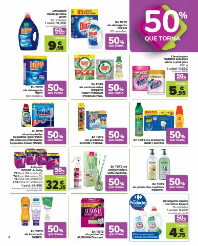 Catálogo Carrefour en Granollers | 50% Que Vuelve + 2ª Unidad 50% (Alimentación, Bazar, Textil y Electrónica) | 11/8/2022 - 24/8/2022