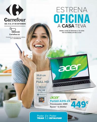 Catálogo Carrefour en Prat de Llobregat | TELETRABAJO (Informática, smartphones, papeleria, mobiliario y ropa) | 9/9/2022 - 27/9/2022