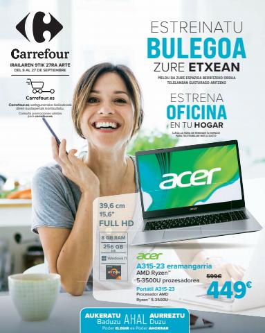 Ofertas de Hogar y Muebles en Bilbao | TELETRABAJO (Informática, smartphones, papeleria, mobiliario y ropa) de Carrefour | 8/9/2022 - 26/9/2022