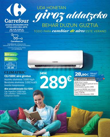 Catálogo Carrefour en Olaberria | Ventilación y Aire Acondicionado. | 9/6/2022 - 8/7/2022