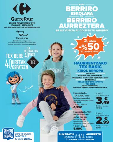 Catálogo Carrefour en Oiartzun | Vuelta al Cole | 19/8/2022 - 21/9/2022