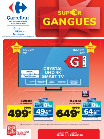 Ofertas de Hiper-Supermercados en Banyoles | CHOLLOS (Televisión, tecnología, bricolaje, ropa y hogar) de Carrefour | 20/9/2022 - 13/10/2022