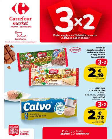 Oferta en la página 7 del catálogo 3x2 de Carrefour Market