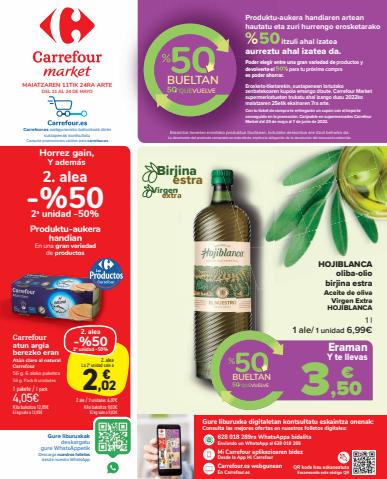 Ofertas de Hiper-Supermercados en Usurbil | 50 que vuelve de Carrefour Market | 11/5/2022 - 24/5/2022
